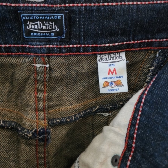Von Dutch Vintage Y2K Designer Jean Denim Mini Skirt RARE NWOT EUC - Picture 4 of 8